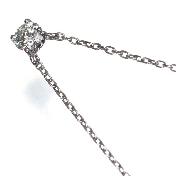 ヴァンドーム ネックレス ダイヤ 0.148ct  一粒 Pt950/Pt850 