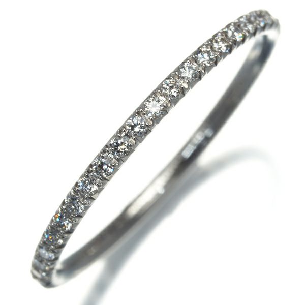 ティファニー リング ダイヤ 0.21ct メトロ フルエタニティ 14号 Pt950 