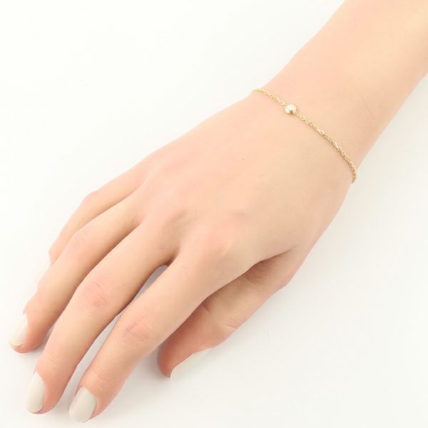 カルティエ ブレスレット ダイヤ ダムール ディアマンレジェ SM K18YG 