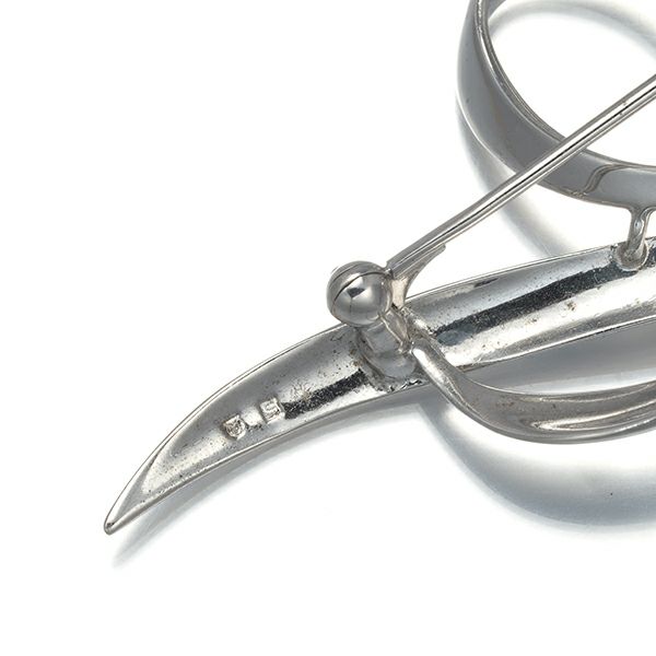 ミキモト ブローチ パール アコヤ真珠 6.8-7.2mm   シルバー 