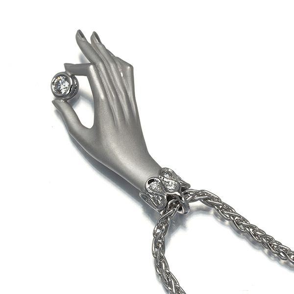 カレライカレラ ネックレス ダイヤ ハンド  K18WG 