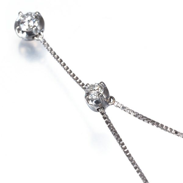 ヴァンドーム ネックレス ダイヤ 0.20ct  Y字 Pt950/Pt850 