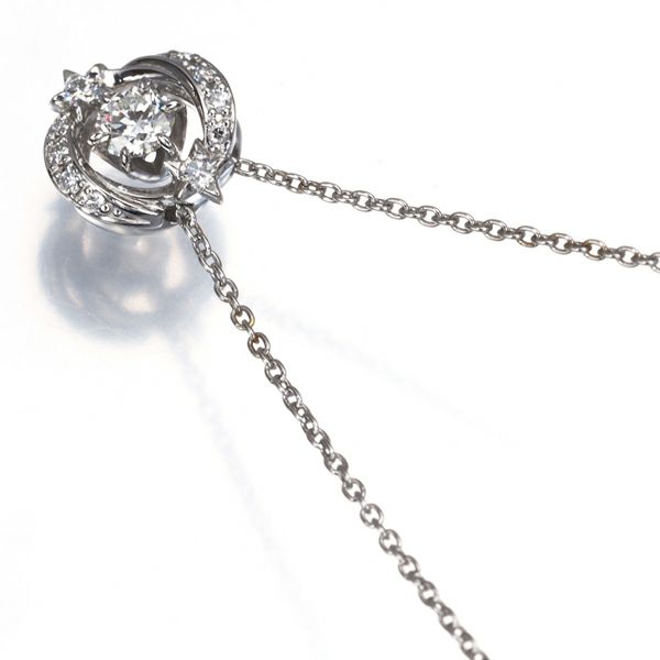 スタージュエリー ネックレス ダイヤ 0.17ct   Pt950 