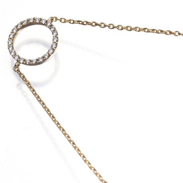 スタージュエリー ブレスレット ダイヤ 0.09ct  サークル K18YG 