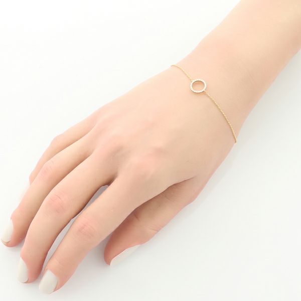 スタージュエリー ブレスレット ダイヤ 0.09ct  サークル K18YG 