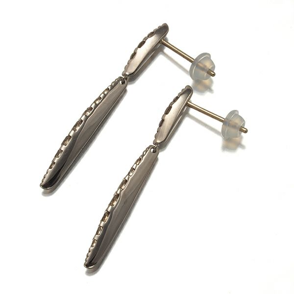 カシケイ ピアス ダイヤ 1.00ct ネイキッド K18BG 