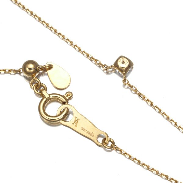 ヴァンドーム ネックレス ダイヤ 0.082ct  一粒 K18YG 