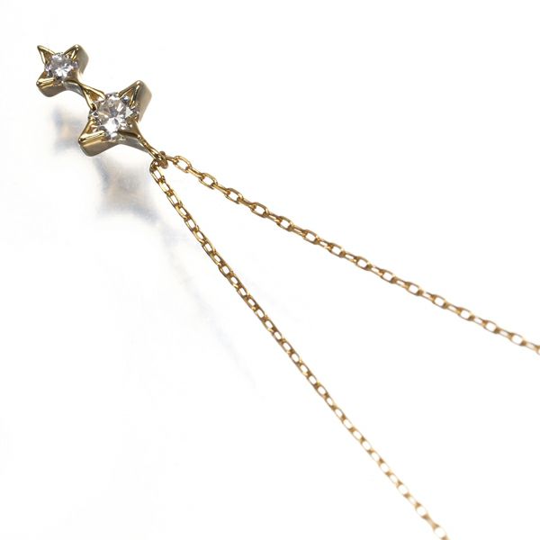 アーカー ネックレス ダイヤ 0.07ct アルビレオ  K18YG 保証書