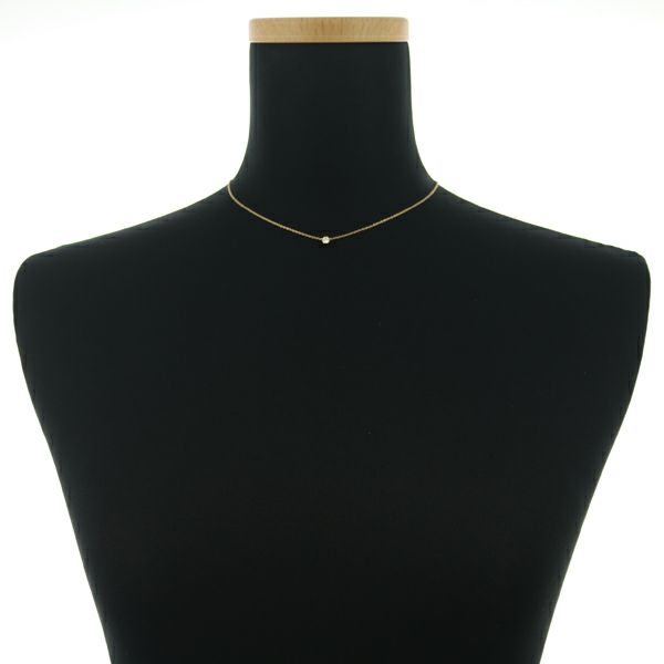 アーカー ネックレス ダイヤ 0.15ct ソルティアラウンド  K18YG 