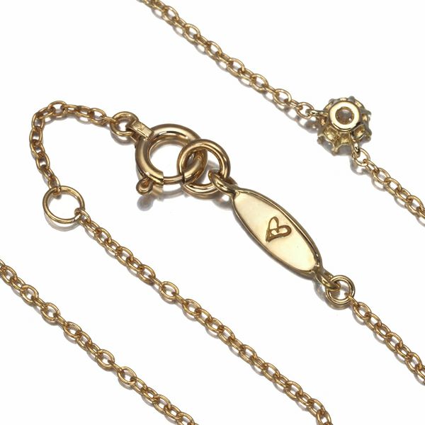 アーカー ネックレス ダイヤ 0.15ct ソルティアラウンド  K18YG 