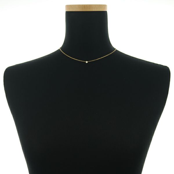 アーカー ネックレス ダイヤ 0.15ct ソルティアラウンド  K18YG 