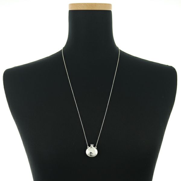 ティファニー ネックレス オニキス ラウンドボトル ロング シルバー925 