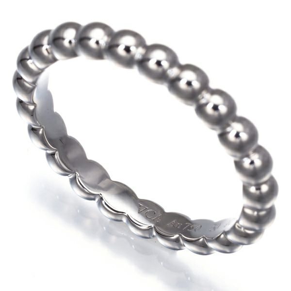 ヴァンクリーフ&アーペル リング  ペルレ ミディアム 50号 K18WG 