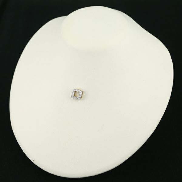 タサキ ペンダントトップ ブラックパール 黒蝶真珠 10.3mm ダイヤ 0.25ct 4WAY K18YG/WG