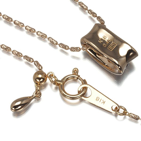 カシケイ ネックレス ブラウンダイヤ 0.45ct メランジェ  K18PG 