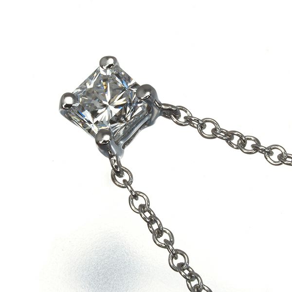 ティファニー ネックレス ダイヤ 0.30ct F VVS1 3EX ルシダ ソリティア Pt950 鑑定書