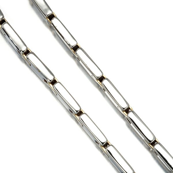 ティファニー チェーンネックレス フラットリンク コンビカラー 48cm シルバー925/YG