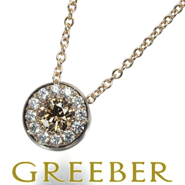 カシケイ ネックレス ダイヤ 0.14ct/0.07ct モア  K18BG 