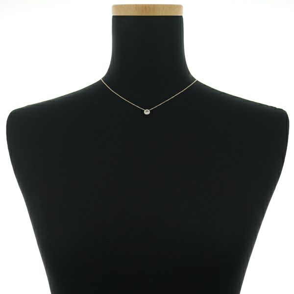 カシケイ ネックレス ダイヤ 0.14ct/0.07ct モア  K18BG 