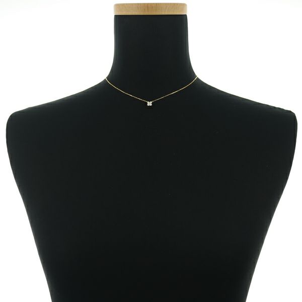 ヴァンドーム ネックレス ダイヤ 0.27ct カローラ フラワー K18YG 
