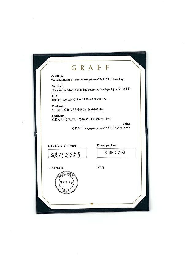 グラフ リング ダイヤ ローレンスグラフシグネチャー ファセットバンド 11.5号 K18WG 保証書