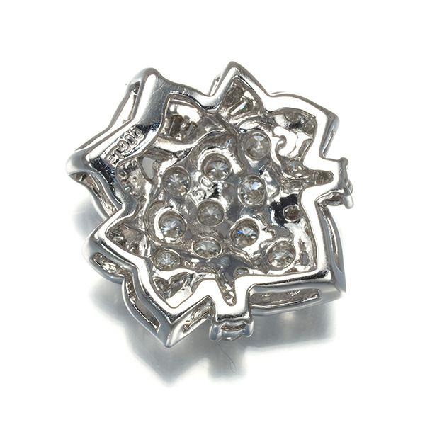 ダイヤ 1.50ct 2種カット  ペンダントトップ Pt900 