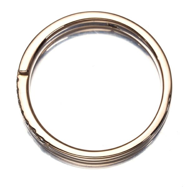 スタージュエリー リング ダイヤ 0.09ct  ハーフエタニティ 9号 K18PG 