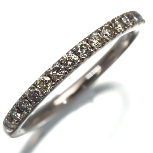 カシケイ リング ダイヤ 0.30ct ライン ハーフエタニティ K18BG 