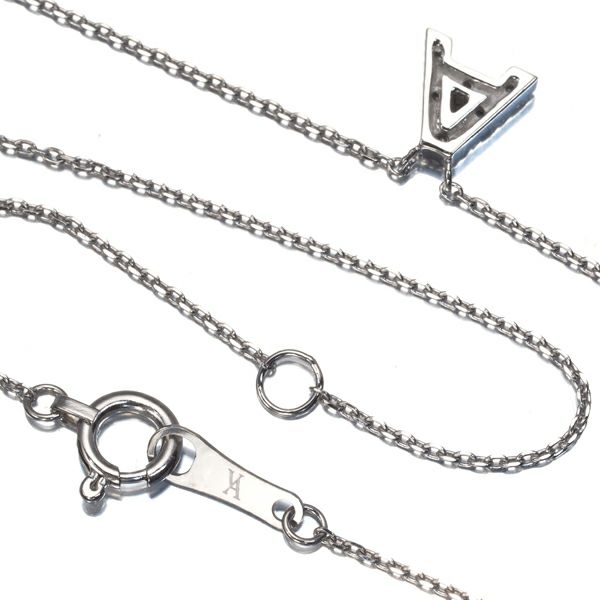 ヴァンドーム ネックレス ダイヤ  イニシャル A Pt950/Pt850 