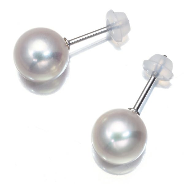 ミキモト ピアス アコヤ真珠 パール 8.5mm   K18WG 