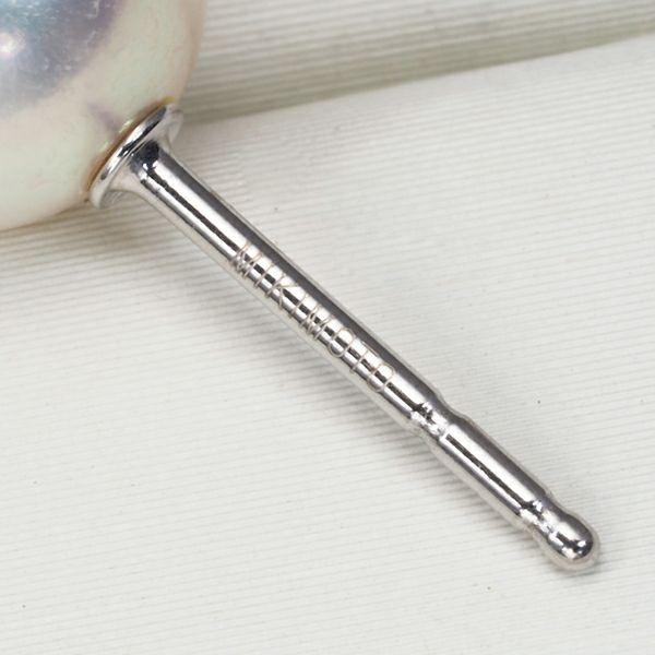 ミキモト ピアス アコヤ真珠 パール 8.5mm   K18WG 