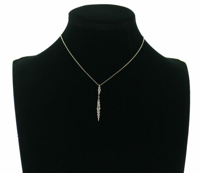 カシケイ ネックレス ブラウンダイヤ 1.00ct ネイキッド  K18BG 