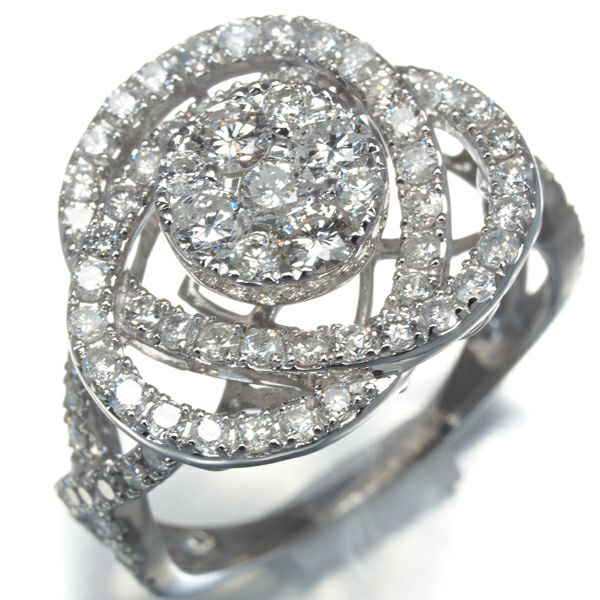 ダイヤ 1.00ct   リング K18WG 