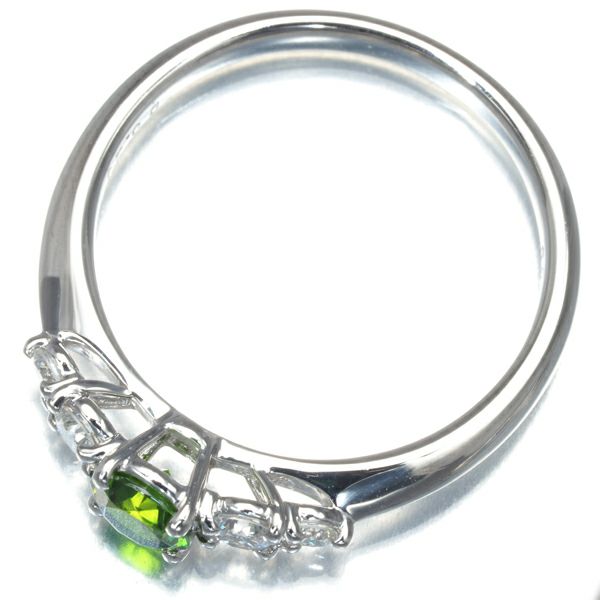 デマントイドガーネット 0.335ct ダイヤ 0.20ct   リング Pt900 鑑別書