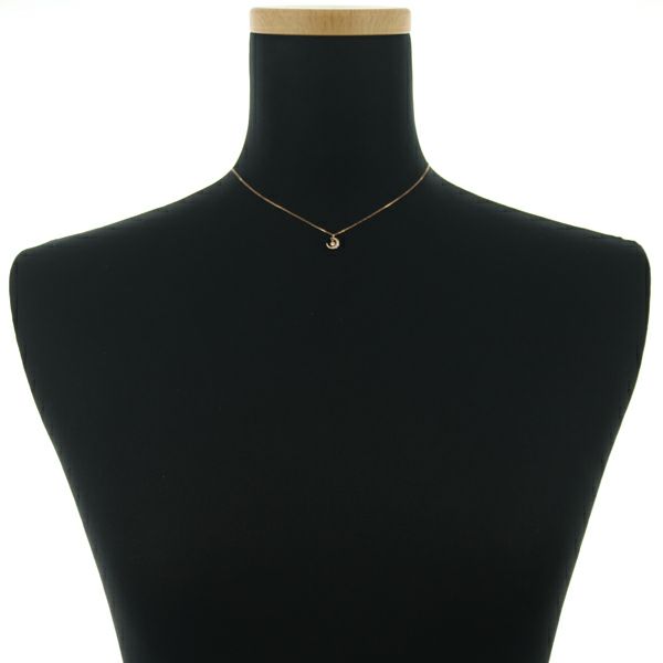 カナル4℃ ネックレス ダイヤ  ムーン K10PG 