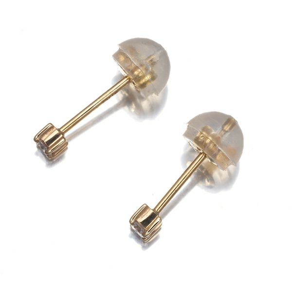 エテ ピアス ダイヤ  一粒 K18YG 