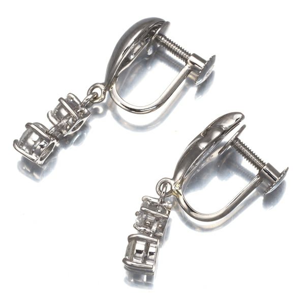 ダイヤ 0.26ct/0.26ct   イヤリング Pt850 