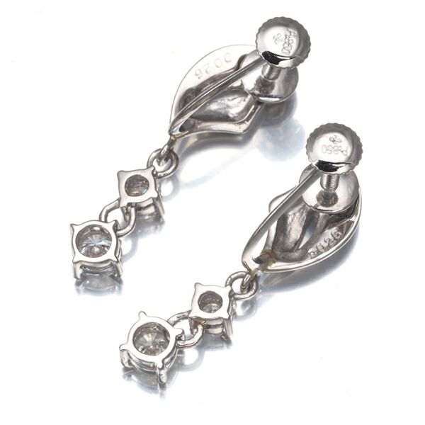 ダイヤ 0.26ct/0.26ct   イヤリング Pt850 