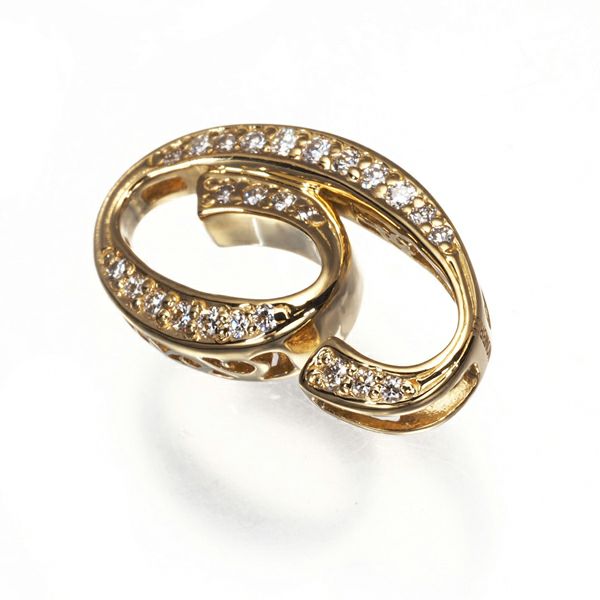ゆきざき ペンダントトップ ダイヤ 0.17ct ノンブル ナンバー No.6 K18YG 