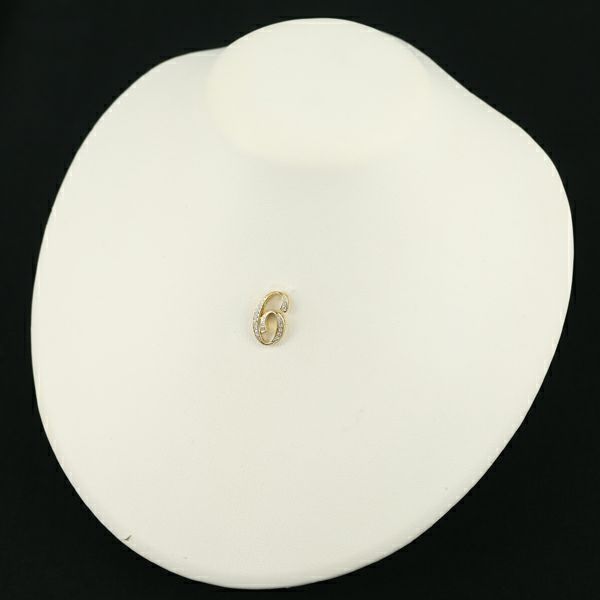ゆきざき ペンダントトップ ダイヤ 0.17ct ノンブル ナンバー No.6 K18YG 