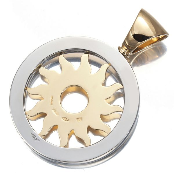 ブルガリ ペンダントトップ  トンドサン  K18YG/SS 