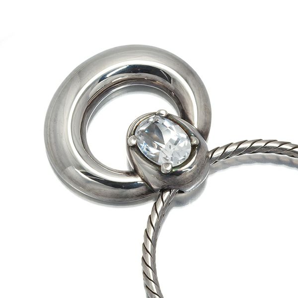 レア品 エルメス ネックレス トパーズ   シルバー925 