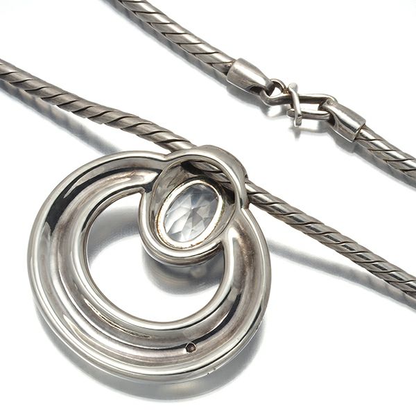 レア品 エルメス ネックレス トパーズ   シルバー925 