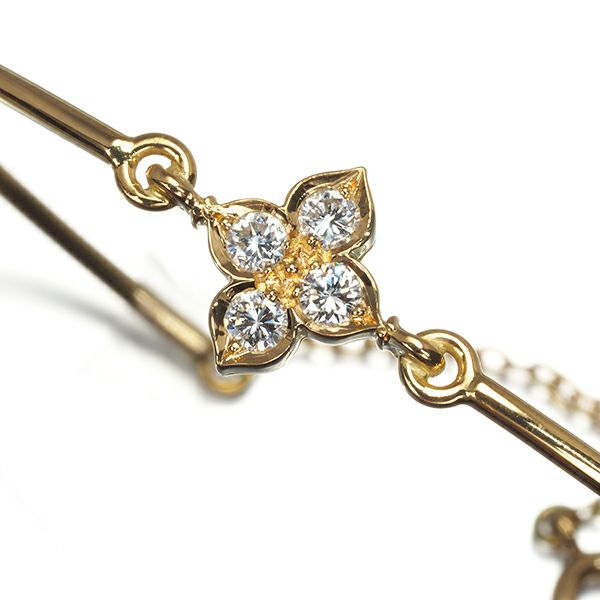 カルティエ ブレスレット ダイヤ ヒンドゥ バングル K18YG 