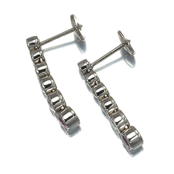 ティファニー ピアス ピンクサファイア ダイヤ ジャズ グラジュエイテッド ドロップ Pt950 