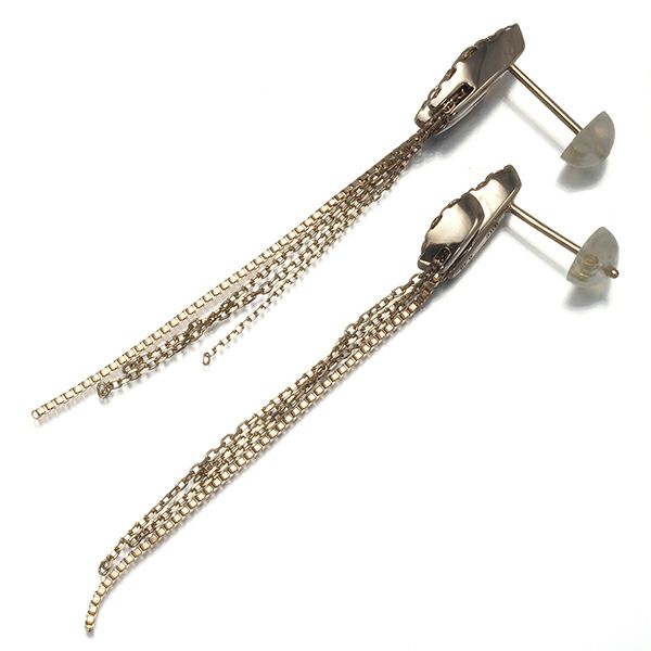 カシケイ ピアス ダイヤ 0.48ct ネイキッド 揺れる K18BG 