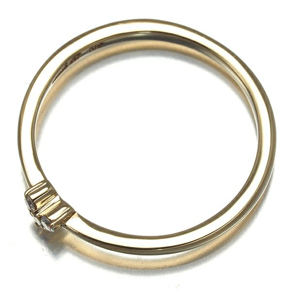 カナル4℃ リング ダイヤ  ハート 11号 K10YG 