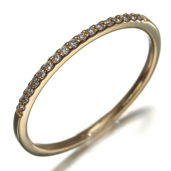 アガット リング ダイヤ 0.05ct  9号 K10YG 