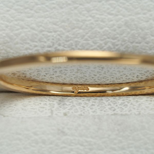 アガット リング ダイヤ 0.05ct  9号 K10YG 