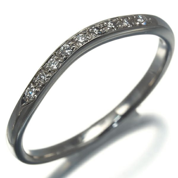 モニッケンダム リング ダイヤ 0.07ct  9P 12号 Pt950 